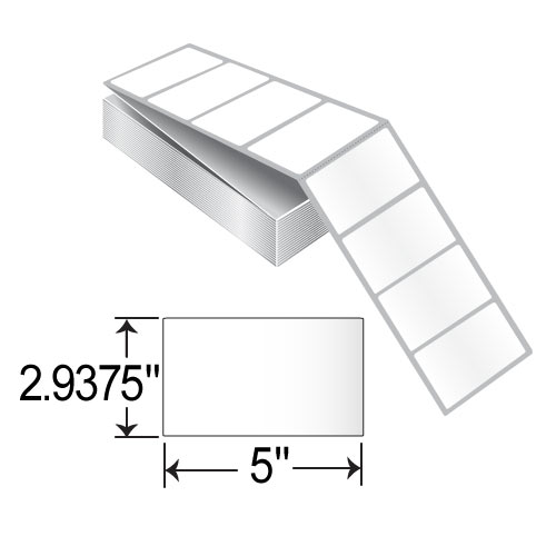 BCF 5 x 2.9375 Fanfold EPD Label AL50047-1HP
